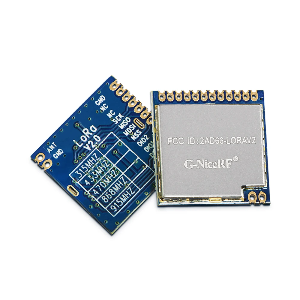 2vnt/daug FCC sertifikuota 868MHz | 915MHz 100mW sx1276 chip ilgo nuotolio 4Km RF Wireless LoRa Modulis LoRa1276 2